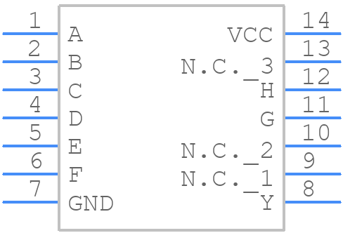 74HCT30D,653 - Nexperia - PCB symbol