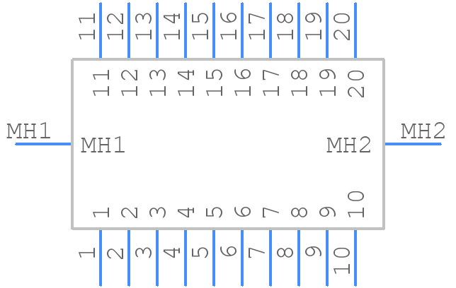 90571-1201 - Molex - PCB symbol
