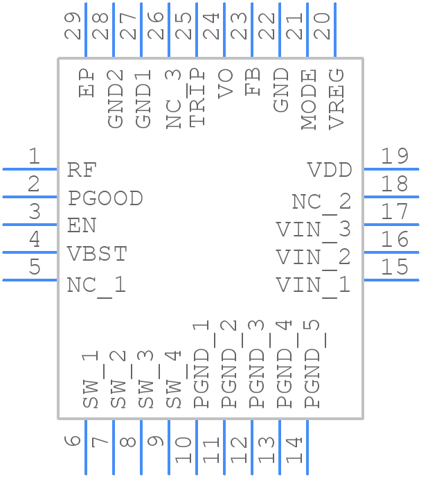 TPS548A20RVET - Texas Instruments - PCB symbol
