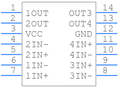 LM239AD - Texas Instruments - PCB symbol