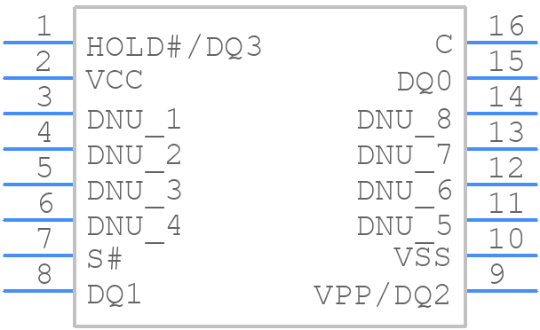 N25Q512A13GSF40G - Micron - PCB symbol