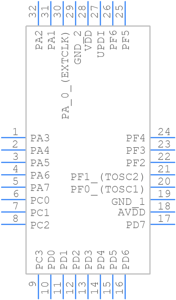 ATMEGA808-AU - Microchip - PCB symbol