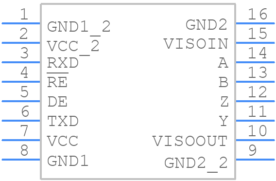 ADM2687EBRIZ - Analog Devices - PCB symbol