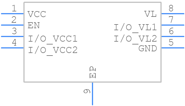 MAX3394EETA+T - Analog Devices - PCB symbol