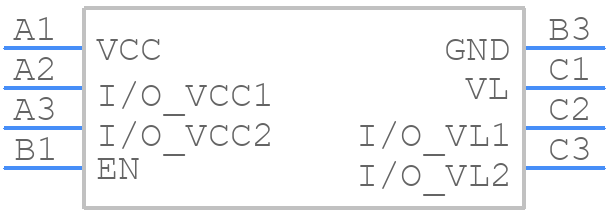 MAX3394EEBL+T - Analog Devices - PCB symbol