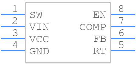 LM5001MAX/NOPB - Texas Instruments - PCB symbol