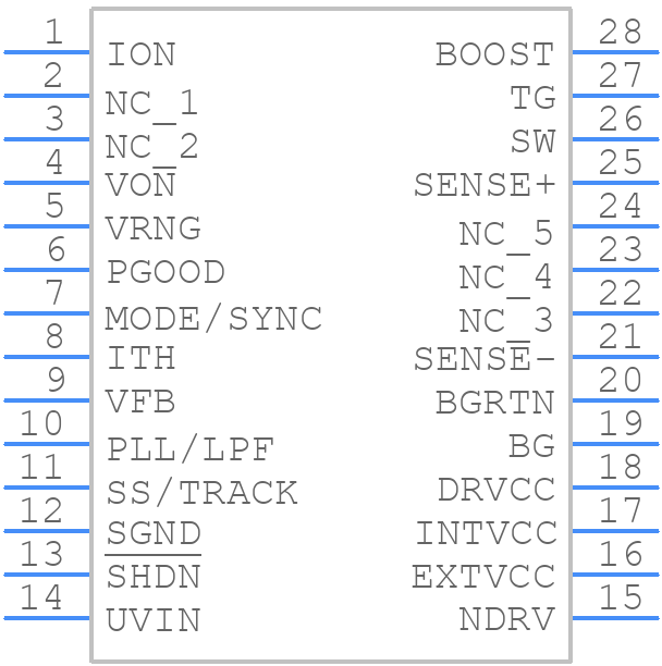 LTC3810EG#PBF - Analog Devices - PCB symbol