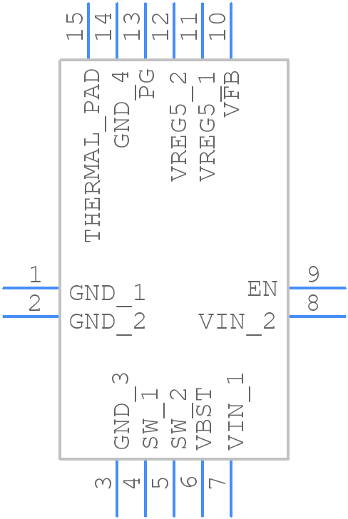 TPS56428RHLT - Texas Instruments - PCB symbol