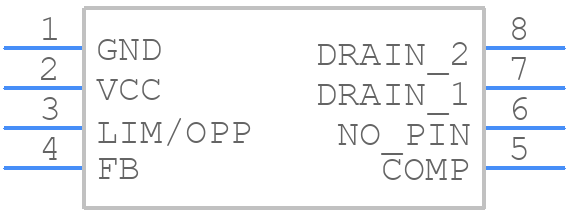 NCP1063AP060G - onsemi - PCB symbol