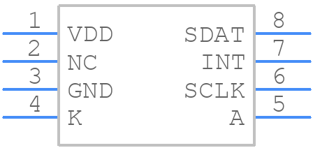 VCNL3040 - Vishay - PCB symbol