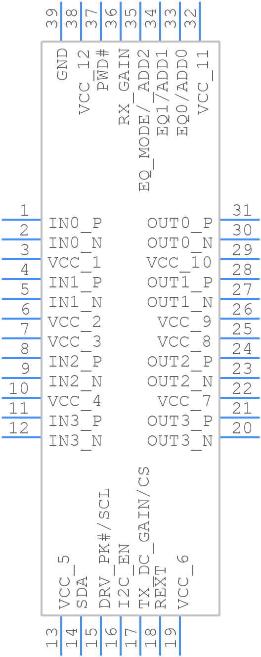 SN65DP141RLJT - Texas Instruments - PCB symbol