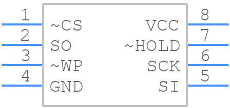 AT25DF021-SSHF-B - Microchip - PCB symbol