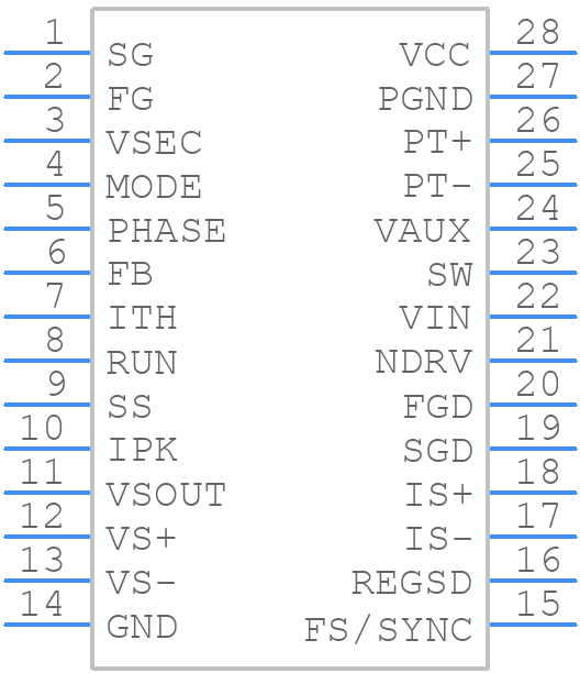 LTC3766EGN#PBF - Analog Devices - PCB symbol