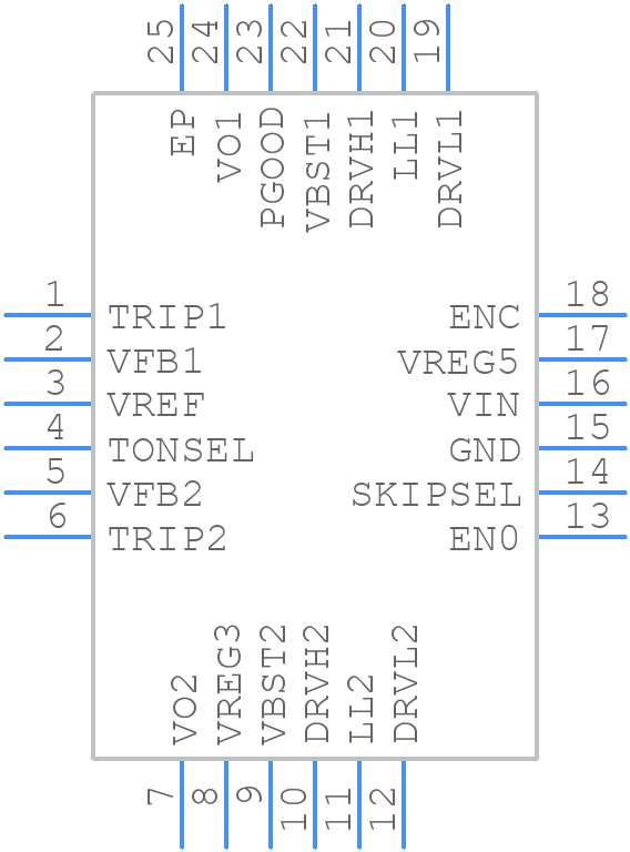 TPS51123ARGET - Texas Instruments - PCB symbol
