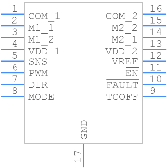 MAX14871EUE+T - Analog Devices - PCB symbol