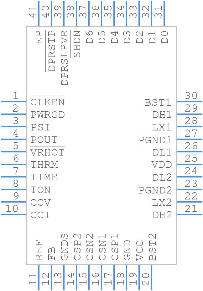 MAX8770GTL+T - Analog Devices - PCB symbol