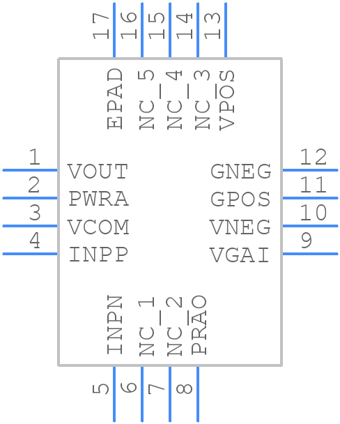 AD8336ACPZ-WP - Analog Devices - PCB symbol