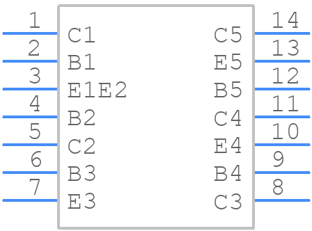 CA3146M96 - Renesas Electronics - PCB symbol
