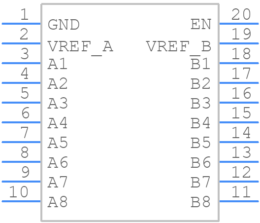 LSF0108QPWRQ1 - Texas Instruments - PCB symbol