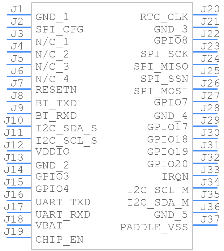 ATWINC3400-MR210CA131 - Microchip - PCB symbol