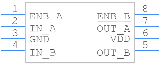 MCP14E8T-E/SN - Microchip - PCB symbol