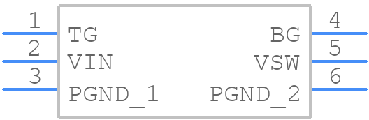 CSD87381P - Texas Instruments - PCB symbol