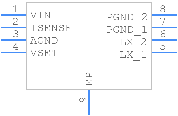 PAM2863ECR - Diodes Incorporated - PCB symbol
