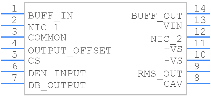 AD637AQ - Analog Devices - PCB symbol