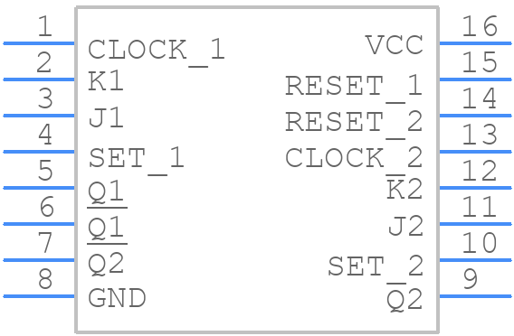 MC74HC112ADG - onsemi - PCB symbol