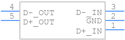 USBDF01W5 - STMicroelectronics - PCB symbol