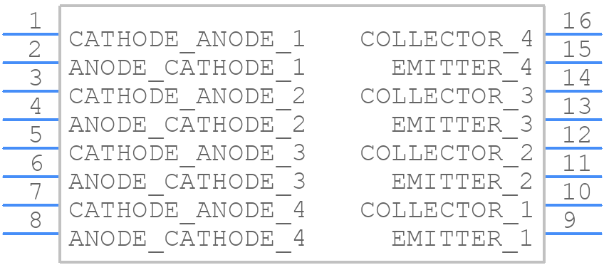 TLP290-4(GB - Toshiba - PCB symbol