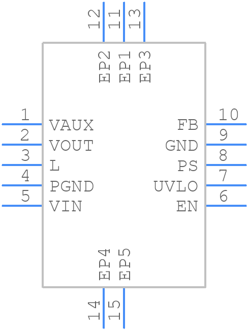 TPS61200DRCR - Texas Instruments - PCB symbol
