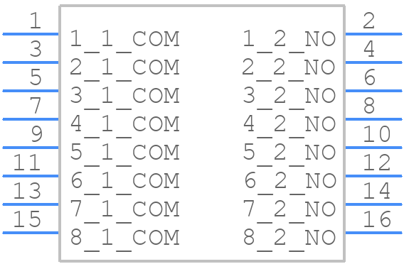 CHS-08A - Nidec Copal - PCB symbol