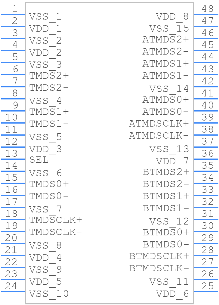 TS3DV421DGVR - Texas Instruments - PCB symbol