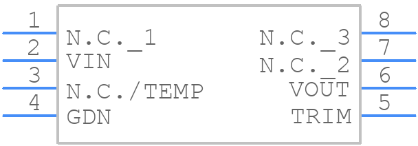 REF01CESA+ - Analog Devices - PCB symbol