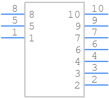 ZX360-B-10S-UNIT(30) - Hirose - PCB symbol