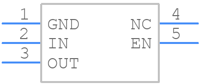 TPS709B50DBVR - Texas Instruments - PCB symbol