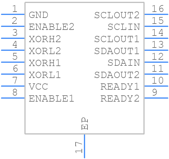 LTC4317IDHC#PBF - Analog Devices - PCB symbol