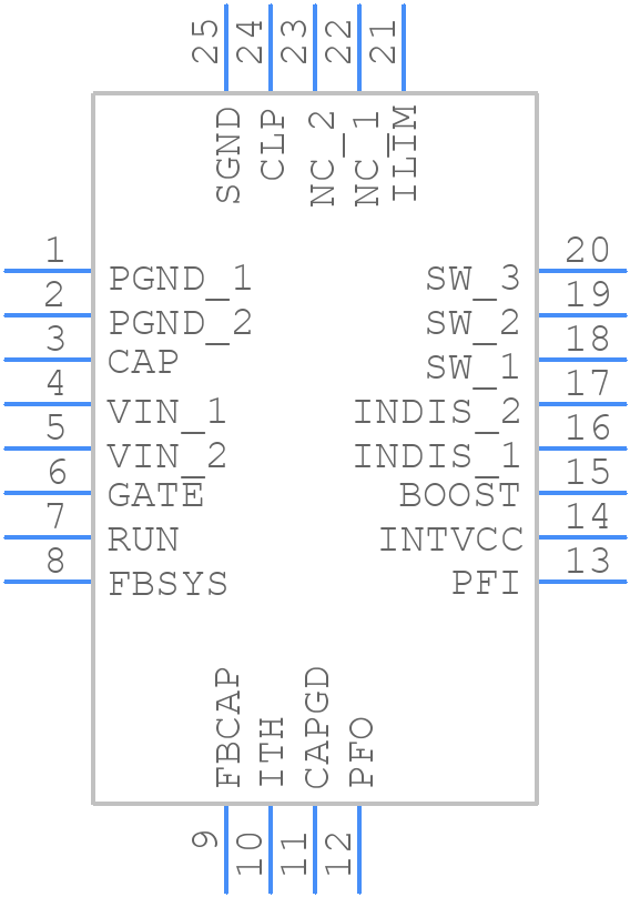 LTC3643IUDD#PBF - Analog Devices - PCB symbol