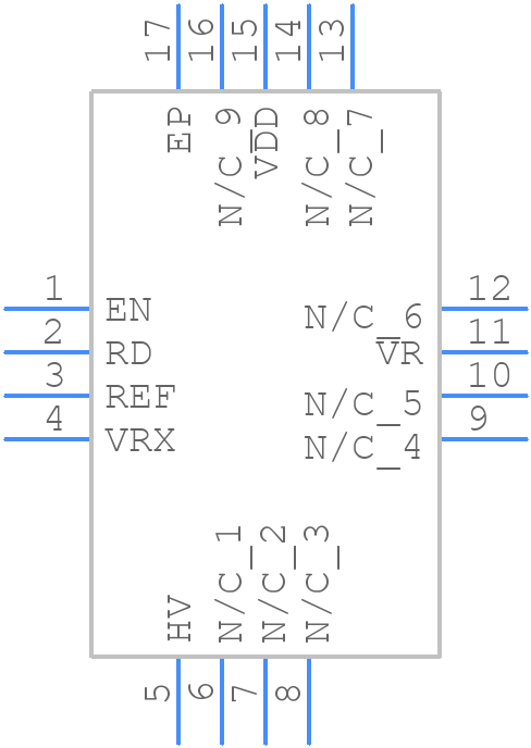 HMC976LP3E - Analog Devices - PCB symbol
