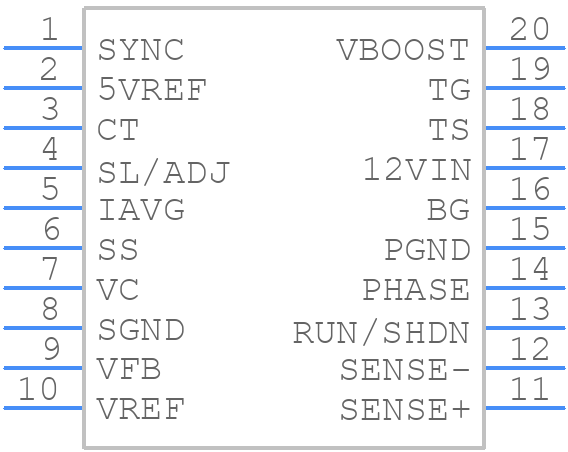 LT1339CN#PBF - Analog Devices - PCB symbol