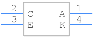 GP1S196HCZ0F - Sharp Microelectronics - PCB symbol