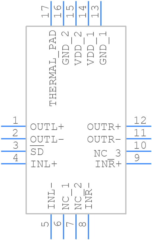 SSM2306CPZ-R2 - Analog Devices - PCB symbol