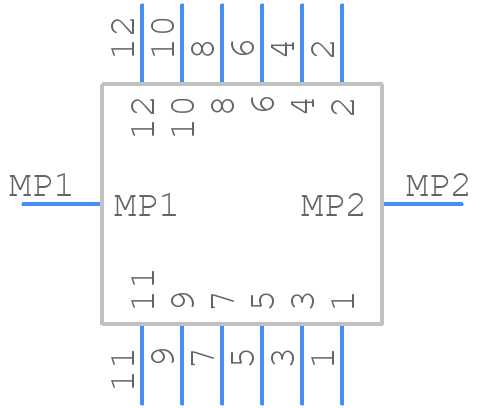 DF11CZ-12DP-2V(27) - Hirose - PCB symbol