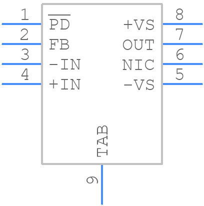 ADA4817-1ACPZ-R2 - Analog Devices - PCB symbol