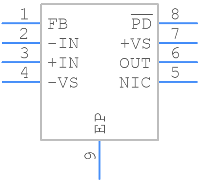 ADA4817-1ARDZ-RL - Analog Devices - PCB symbol