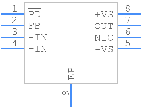 ADA4817-1ACPZ-RL - Analog Devices - PCB symbol