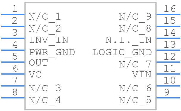 UC3710DW - Texas Instruments - PCB symbol
