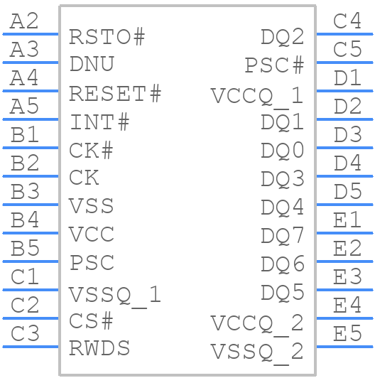S26KS512SDPBHI020 - Infineon - PCB symbol