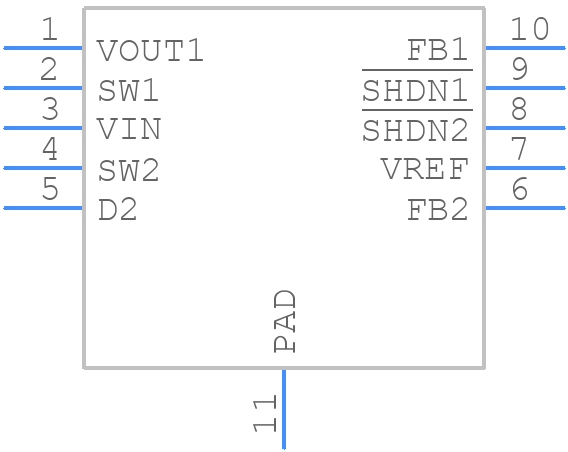 LT3463AEDD#PBF - Analog Devices - PCB symbol
